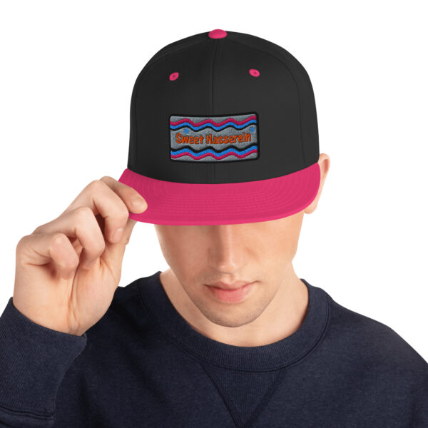 Sweet Nasserein Snapback Hat, back panel print "St Anton 24 - 25" - Image 9